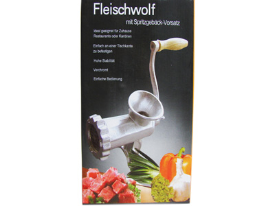 FLEISCHWOLF ZERKLEINER GR 8 GUSS SPRITZGEBÄCKVORSATZ X1  